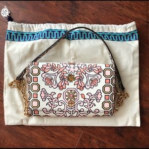 NWOT Tory Burch Garden Party chain wallet